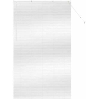 vidaXL Window Blind with Curtains Manual White Aluminium Vidaxl