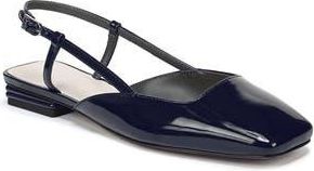 Franco Sarto Tadella Slingback Flat in Inky Navy Patent Leather at Nordstrom Rack, Size 9.5