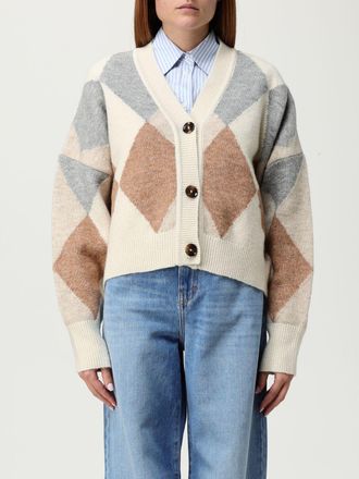 Barbour Cardigan in misto lana a rombi Barbour
