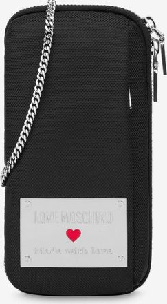 Love Moschino Borsa portacellulare in nylon - Nero