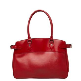 Louis Vuitton Red Color Rouge Leather Handbag Tote Bag (Pre-Owned)