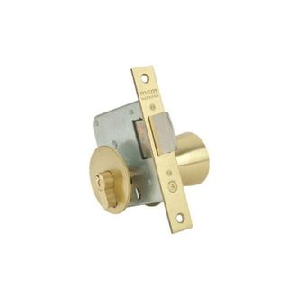 MCM Cerradura Madera Embutir 22x50mm 1561-3-50 Laton Pomo Canto Cuadrado Mcm