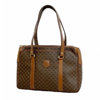 Celine Brown Pvc Tote Bag (Pre-Owned)