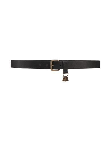 ベルト DIESEL Woman Belt Black X09874P1245 HA620 Women's 2.4cm leather belt with enamelled buckle | Black