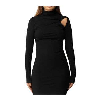 Patrizia Pepe Patrizia Pepe, Party Dresses, female, Black, Size: S Miniabito obl&ograve;