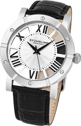 Stührling Symphony Quartz Silver Dial Mens Watch M17962