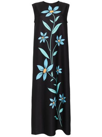 Bambah Hibiscus sleeveless dress - Black