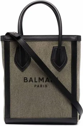 Balmain Bicolor Cotton Tote Womens Bag