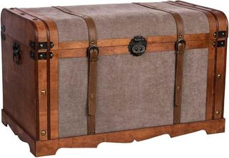 Wanderlust Deco Wanderlust Deco - Ba&uacute;l De Madera Marr&oacute;n 80x47x49