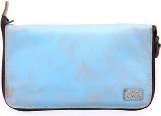 Bed Stü Templeton II Wallet in Baby Blue Lux Oats Rustic at Nordstrom