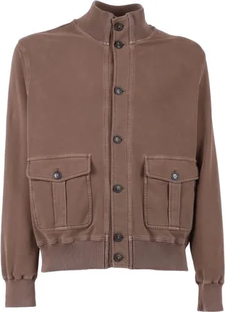 Circolo 1901 Light Jackets, male, Brown, Size: L Giubbino Pilot