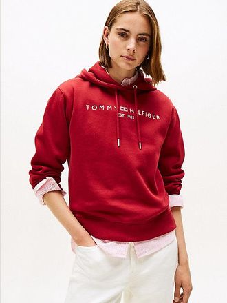 Tommy Hilfiger Logo Embroidery Drawstring Hoody
