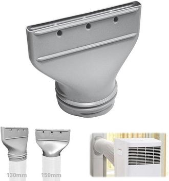 No Brand Adaptador De Manguera De Escape De Aire Acondicionado Plano, Adaptador De Ventana De Aire Acondicionado De 130 Mm Y 150 Mm, Accesorios Para Secador De