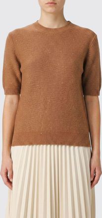 Fabiana Filippi Maglia a girocollo di cotone con paillettes Fabiana Filippi