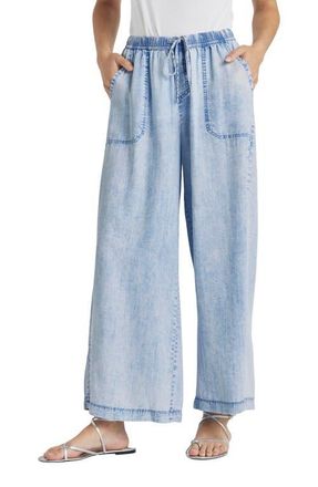 Splendid Angie Indigo Palazzo Pants in Bleached Indigo at Nordstrom, Size X-Small