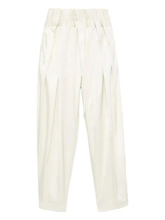 Jil Sander pleated drawstring trousers - Neutrals
