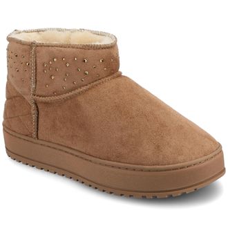 Journee Collection Womens Tarla Sherpa Slipper Bootie