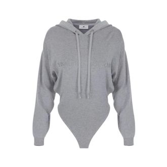 Elisabetta Franchi Mujer, Camisetas, Gris, Talla: M
