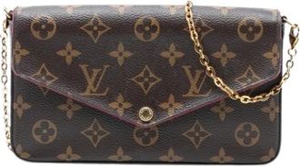 Louis Vuitton Pre-owned Cross Body Bags, female, Brown, Size: ONE SIZE Pre-owned Pochette Felicie Crossbody Bag