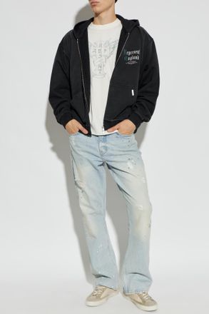 Represent T-shirt With Print, Mens, Cream