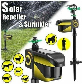 OEM Repelente Autom&aacute;tico Infrarrojo Para Mascotas Con Energ&iacute;a Solar, Con Sistema De Riego Y Detecci&oacute;n De Movimiento Para Perros, Gatos Y P&aacute;jaros - Control