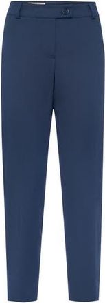 Maison Common Signature Essential Straight Cotton Stretch Pant in Navy at Nordstrom, Size 36