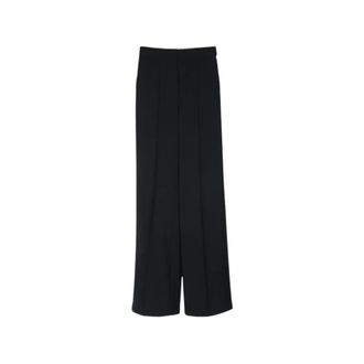 Elisabetta Franchi Pantaloni in cr&ecirc;pe leggero - Trousers - Mujer - Negro - S