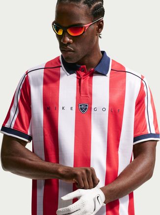 Nike Mens Fairway Fresh Dri-FIT Loose Short-Sleeve Golf Polo in Red | IB0229-657