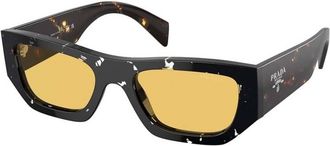 Prada Yellow Rectangular Unisex Sunglasses PR A01S 15O10C 53
