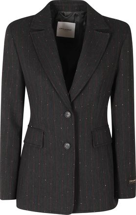 Ermanno Scervino Anthracite Tailored Single-Breasted Blazer