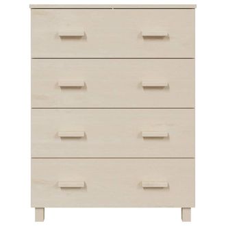 Berkfield Home Sideboard HAMAR Honey Brown 79x40x103.5 cm Solid Wood Pine in Light Beige