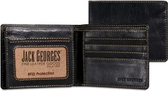 Jack Georges Voyager Bifold Wallet with ID Flap in Black at Nordstrom