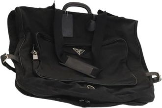 Prada Pre-owned Weekend Bags, female, Black, Size: ONE SIZE Pre-owned Vintage Garment Cover