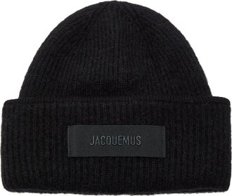 Jacquemus Le Bonnet Gros Grain Alpaca-blend Beanie - Black - One Size