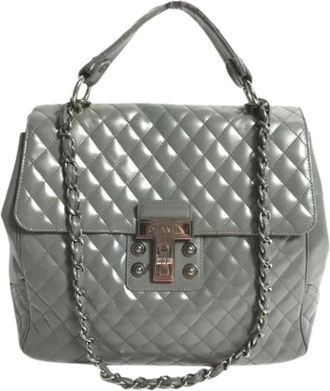 Chanel Pre-owned Vintage Schoudertas - Dames - Vintage Handtas - Grijs - ONE Size - Leer - Vintage