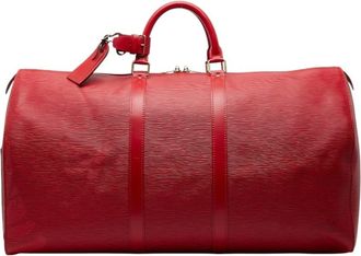 Louis Vuitton Castilian Red Leather Boston Bag (Pre-Owned)