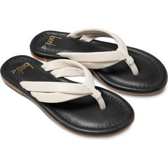 beek Toucan Flip Flop in Vanilla/black at Nordstrom, Size 11