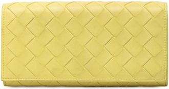 Bottega Veneta Pre-owned Long Wallet - unisex - Vintage Accessoires - Geel - ONE Size - Leer - Vintage