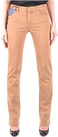 Jacob Cohen Slim Fit Jeans - Dames - Jeans - Beige - Maat: W29 Katoen