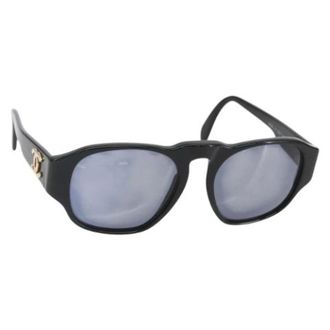 Chanel Pre-owned Accessories, female, Black, Size: ONE SIZE Pre-owned Plastic Sunglasses