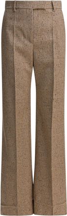 Valentino Natte Buttoned Pants Trousers Beige-Donna