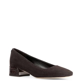 Donald J Pliner Womens Dreww Suede Pumps In Brown