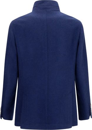 Brunello Cucinelli Mens Cashmere Jacket Ocean Blue Kashmir-Capra Hircus Kashmir/capra