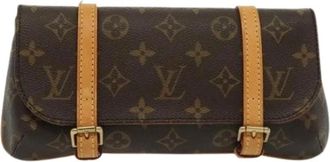 Louis Vuitton Pre-owned Clutches, female, Brown, Size: ONE SIZE Pre-owned Vintage Canvas Clutch