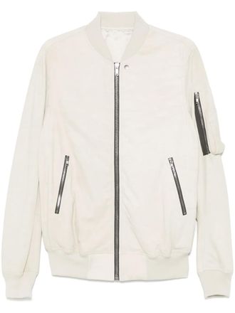 Rick Owens Classic Flight bomber jacket - Neutrals