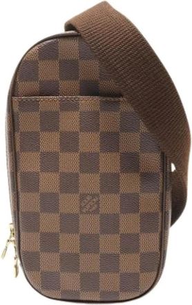 Louis Vuitton Pre-owned Cross Body Bags, female, Brown, Size: ONE SIZE Pre-owned Canvas Cross Body Bag