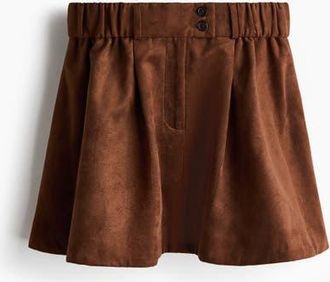 H&M Flared Mini Skirt in Brown at Nordstrom, Size Xx-Large