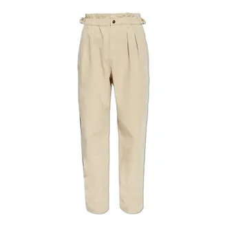 Isabel Marant Dames, Broeken, Beige, Maat: W34 Katoen