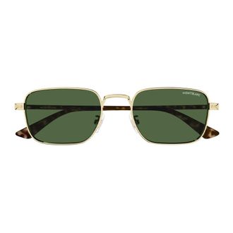 Montblanc Green Rectangular Mens Sunglasses MB0339S 002 53