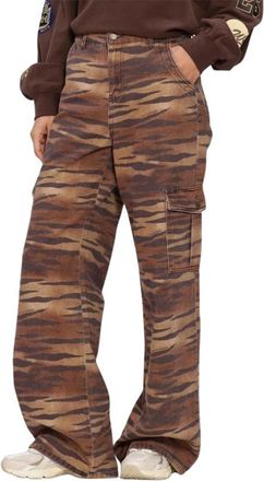 Harper & Yve Stella-PA Wijde Broek - Dames - Wijde Broeken - Bruin - W26 - Broeken